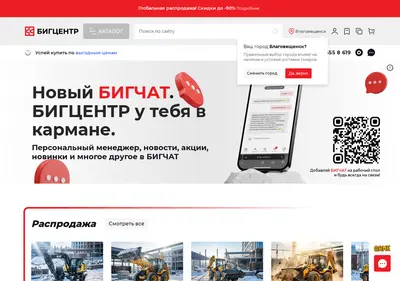 Снимок главной страницы big-center.ru