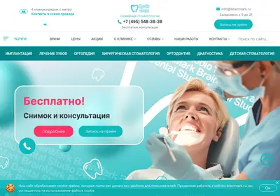 Снимок главной страницы brainmark.ru