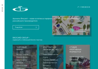 Снимок главной страницы brocard.ru