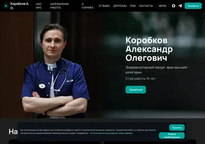 Снимок главной страницы aokorobkov.ru