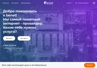 Снимок главной страницы benet.ru