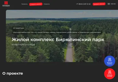 Снимок главной страницы birulipark.ru