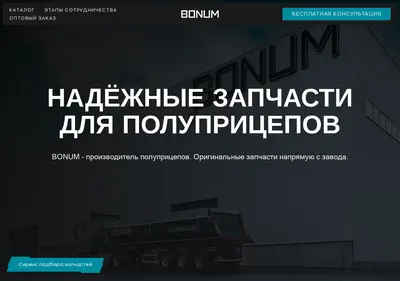 Снимок главной страницы bonum-parts.ru