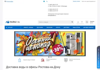 Снимок главной страницы bulbul.ru