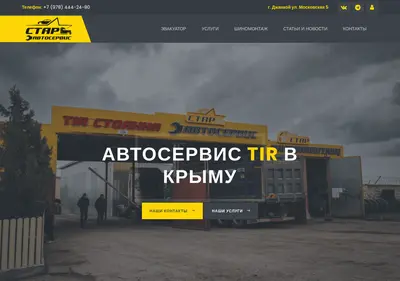 Снимок главной страницы stostar.ru