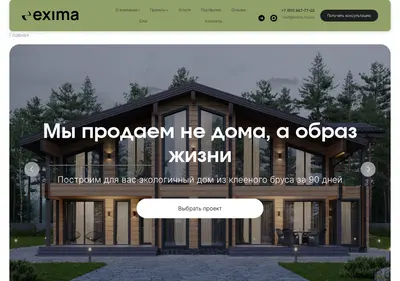 Снимок главной страницы exima.su