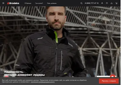 Снимок главной страницы brodeks.ru