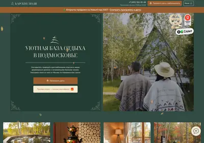 Снимок главной страницы barskie-polya.ru