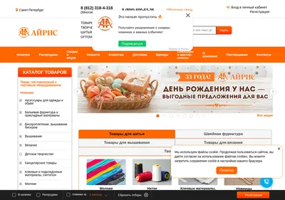 Снимок главной страницы airis.spb.ru