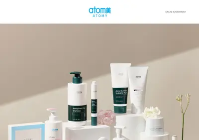 Снимок главной страницы atomi-official-ru.ru