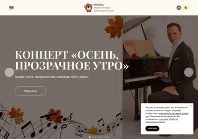Снимок главной страницы chokomuseum.ru
