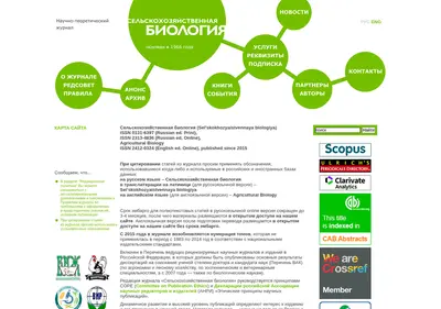 Снимок главной страницы agrobiology.ru