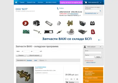 Снимок главной страницы b-sp.ru
