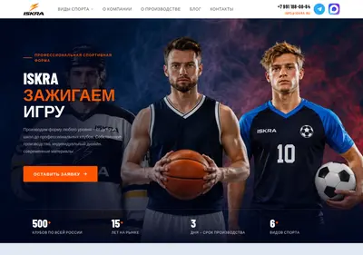 Снимок главной страницы 1skra.ru