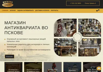 Снимок главной страницы antikvariatpskov.ru