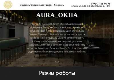 Снимок главной страницы aura65.ru