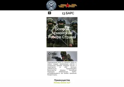 Снимок главной страницы 13bars.ru