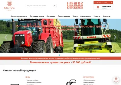 Снимок главной страницы apk-kolos.ru