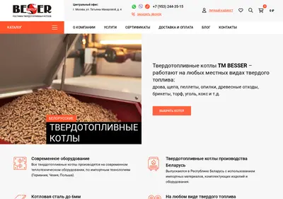 Снимок главной страницы besserkotel.ru