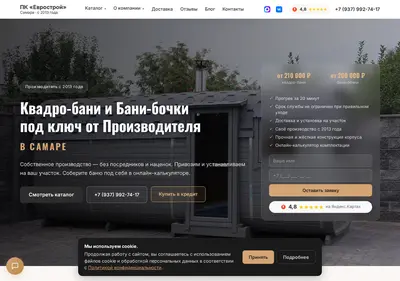 Снимок главной страницы bochka63.ru