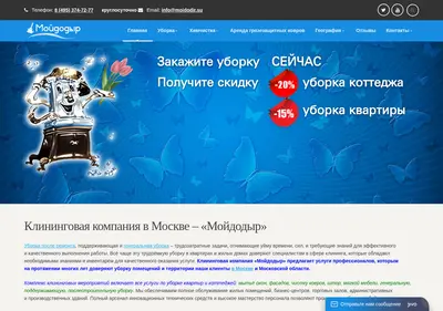 Снимок главной страницы moidodir.su