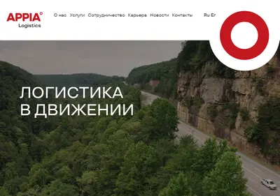 Снимок главной страницы appialogistics.ru