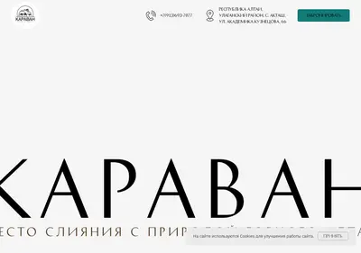 Снимок главной страницы aktash-karavan.ru