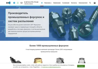 Снимок главной страницы bktforsunka.ru