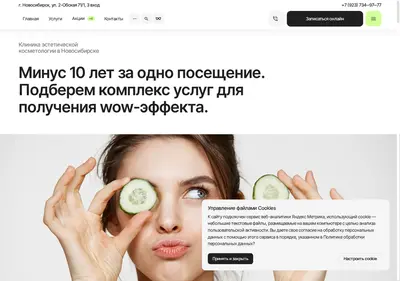 Снимок главной страницы artmedclinic.ru