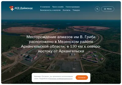 Снимок главной страницы agddiamonds.ru