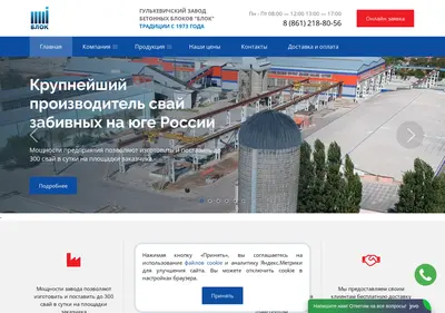 Снимок главной страницы blok-gbi.ru