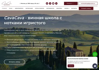 Снимок главной страницы cavacava.ru
