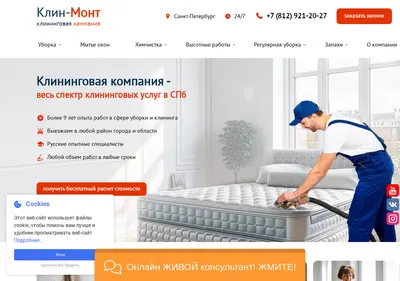 Снимок главной страницы clean-mont.ru