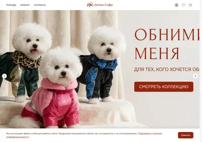 Снимок главной страницы ateliersofi.ru