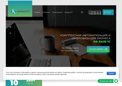 Снимок главной страницы 1concept.ru