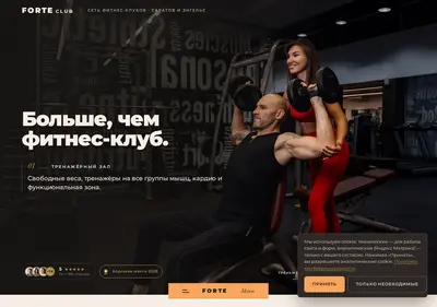 Снимок главной страницы clubforte.ru