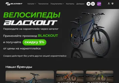 Снимок главной страницы blackout-velo.ru