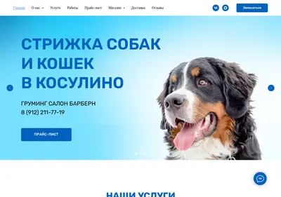 Снимок главной страницы barber-dog.ru