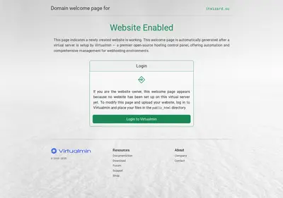 Снимок главной страницы itwizard.su