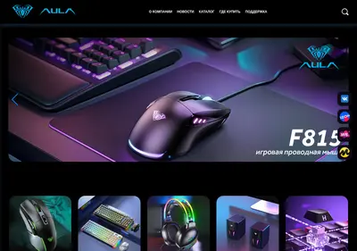 Снимок главной страницы aulagaming.ru