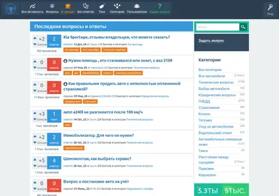 Снимок главной страницы avtovoprosi.ru