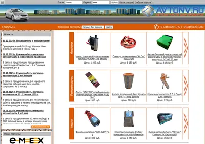 Снимок главной страницы avtonv.ru