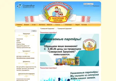 Снимок главной страницы sozvesdie.su