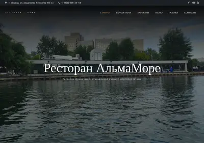 Снимок главной страницы almamore.ru