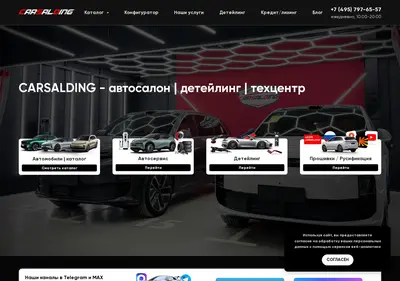 Снимок главной страницы carsalding.ru