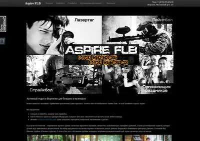 Снимок главной страницы aspireflb.ru
