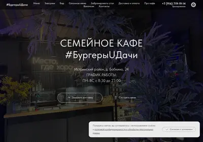 Снимок главной страницы burgerudachi.ru