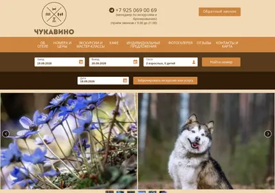 Снимок главной страницы chukavino-land.ru