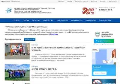 Снимок главной страницы bos21.ru