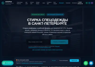 Снимок главной страницы chlorka.ru